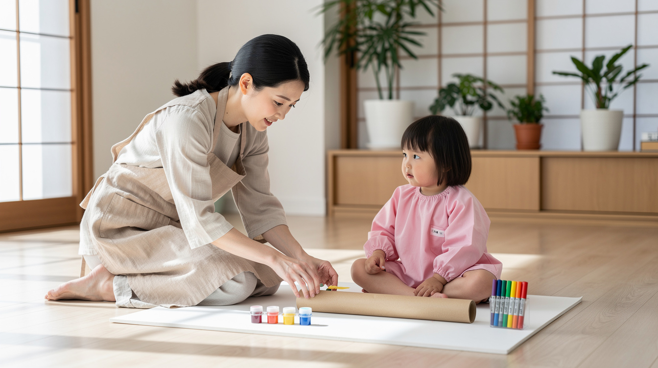 2歳室内遊びアート汚れない準備|まず揃えるべき3点セット