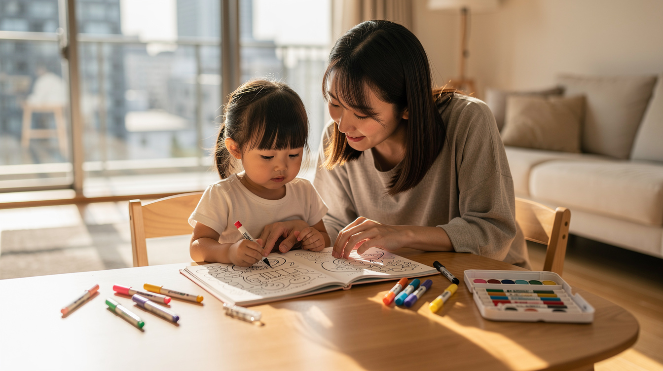 2歳室内遊びアート汚れないおすすめ8選【具体的な方法】