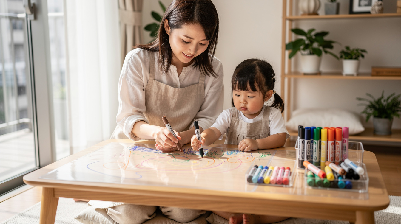 2歳室内遊びアート汚れない方法7選【厳選】