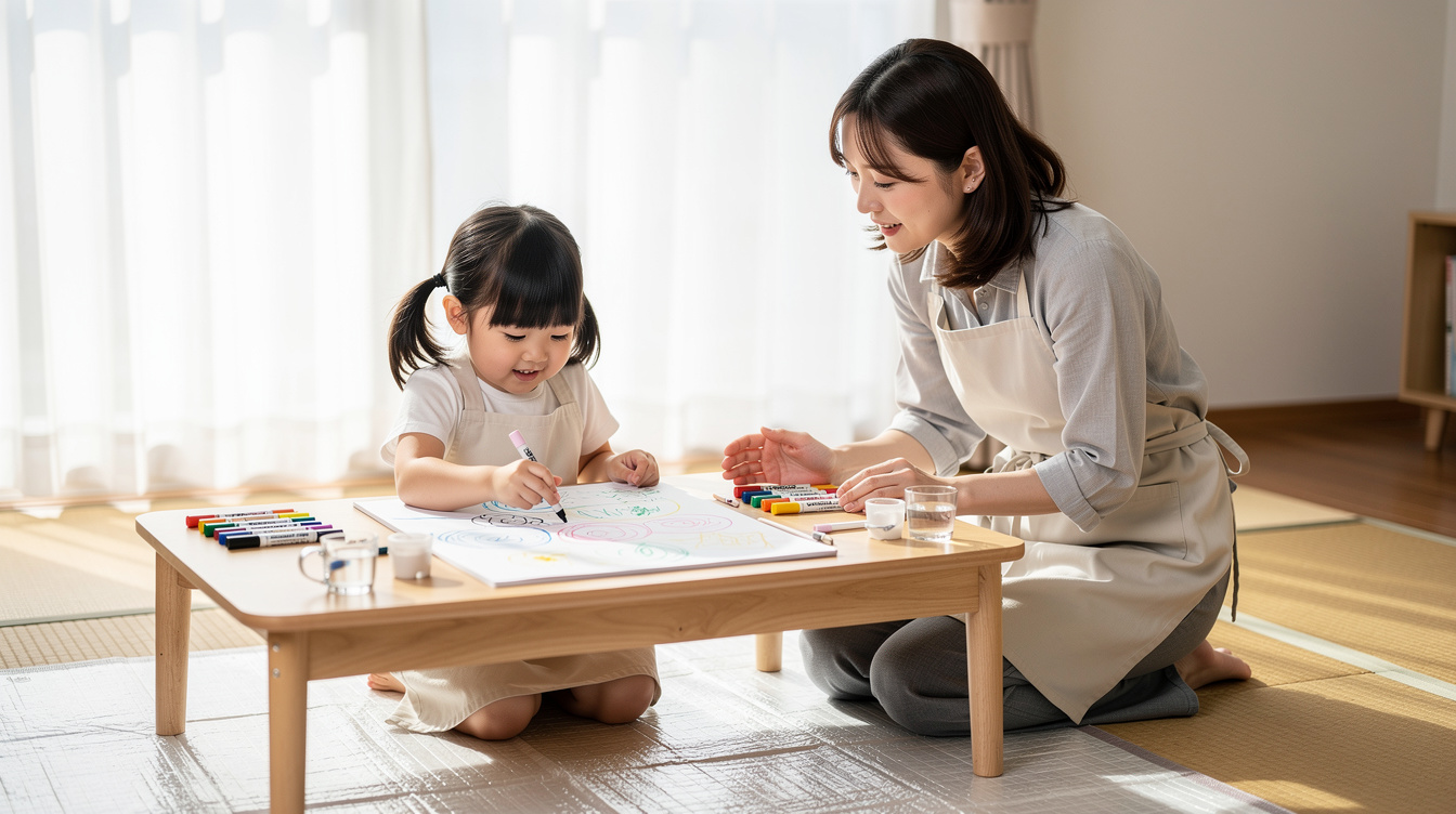 2歳室内遊びアート汚れないが大切な理由とは?