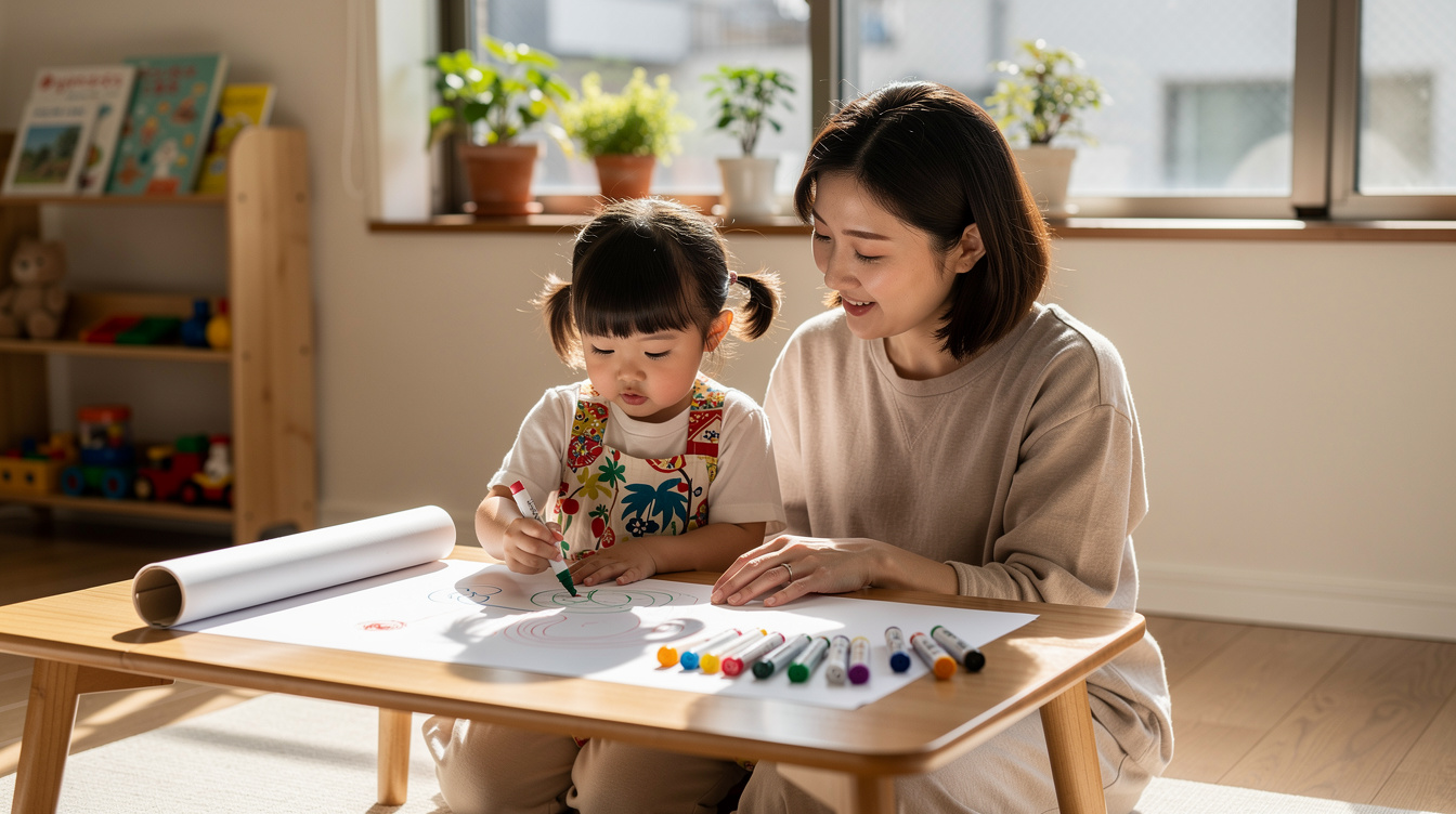 2歳室内遊びアート汚れないを実現するための基本の考え方