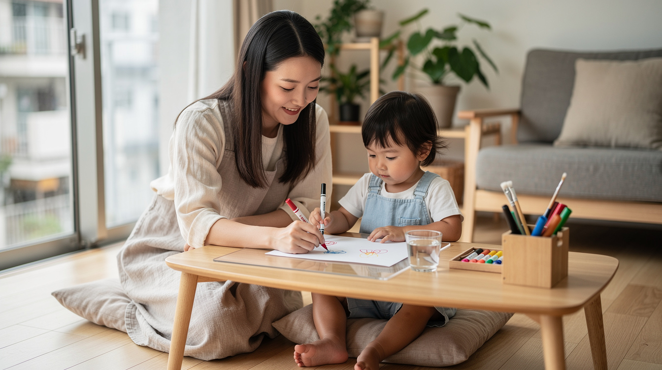 2歳室内遊びアート汚れないが重要な理由とは