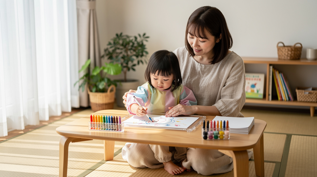 2歳室内遊びアート汚れないが難しい理由と解決策