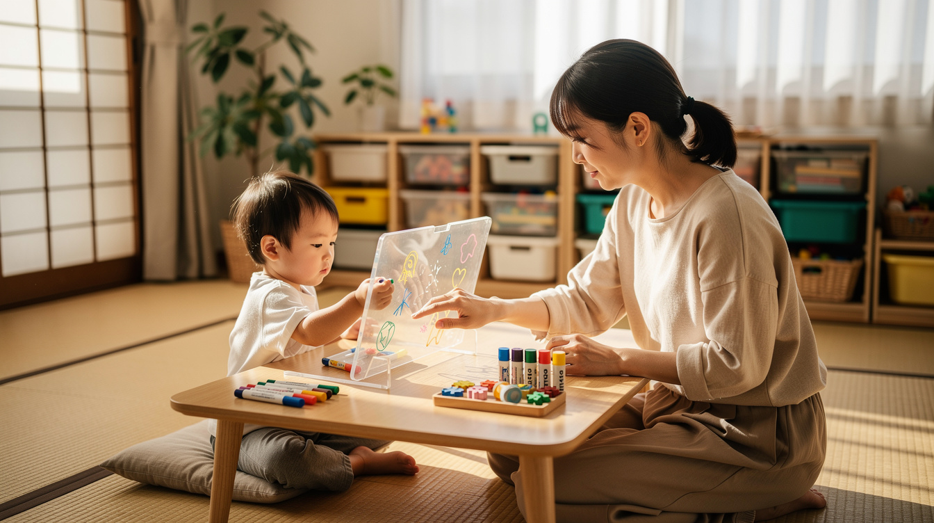 2歳室内遊びアート汚れない!おすすめ素材3選