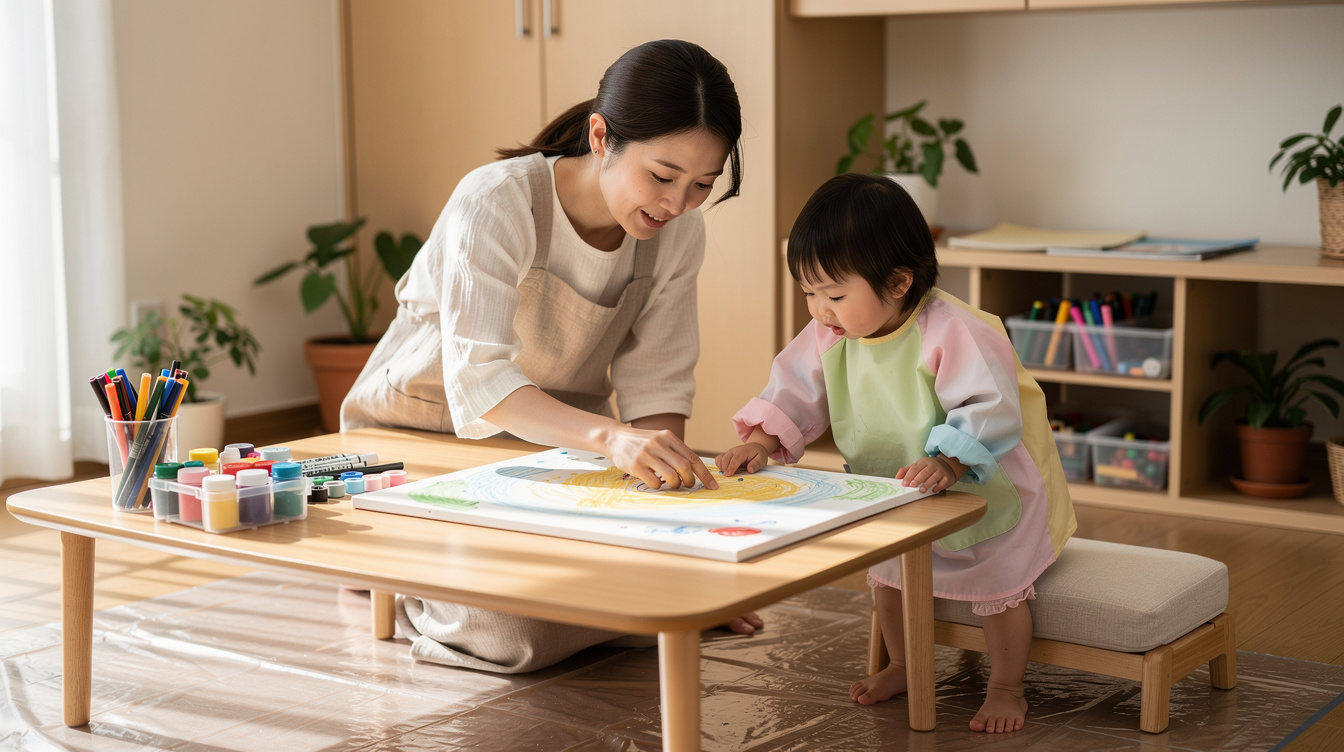 2歳室内遊びアート汚れない環境づくりの基本5ステップ