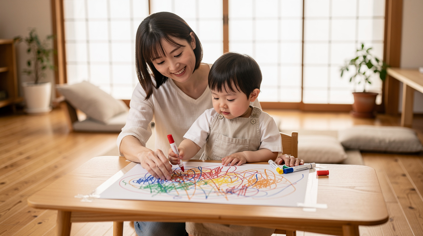 2歳室内遊びアート汚れないが難しい理由と解決策