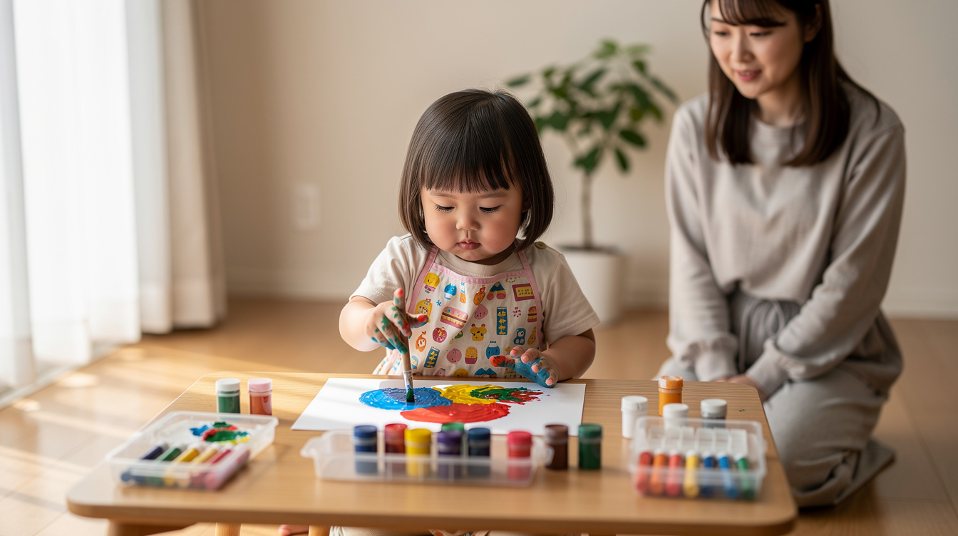 2歳室内遊びアート汚れないが難しい理由と解決策