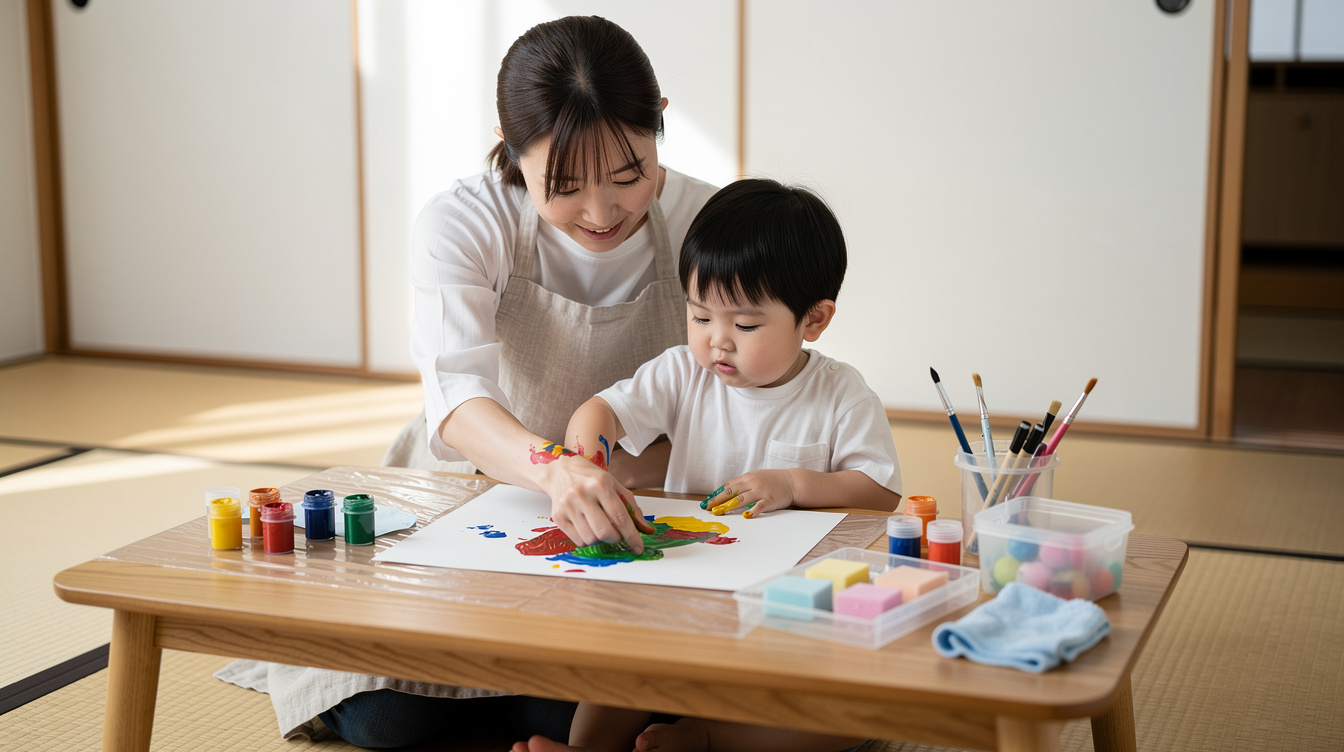2歳室内遊びアート汚れないために知っておきたい基礎知識