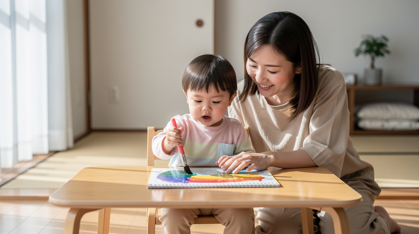 2歳室内遊びアート汚れない方法が注目される理由