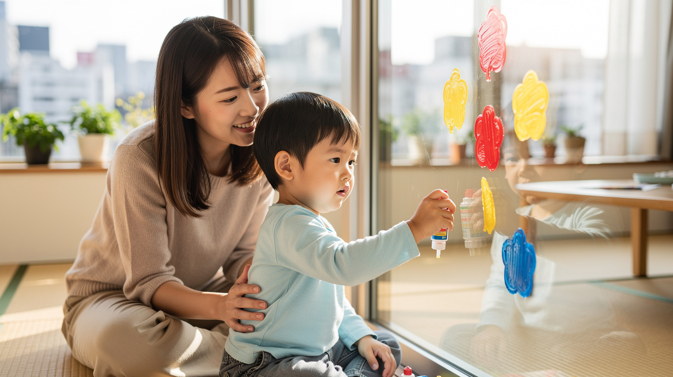 2歳室内遊びアート汚れない【袋絵の具・窓シート編】おすすめ5選