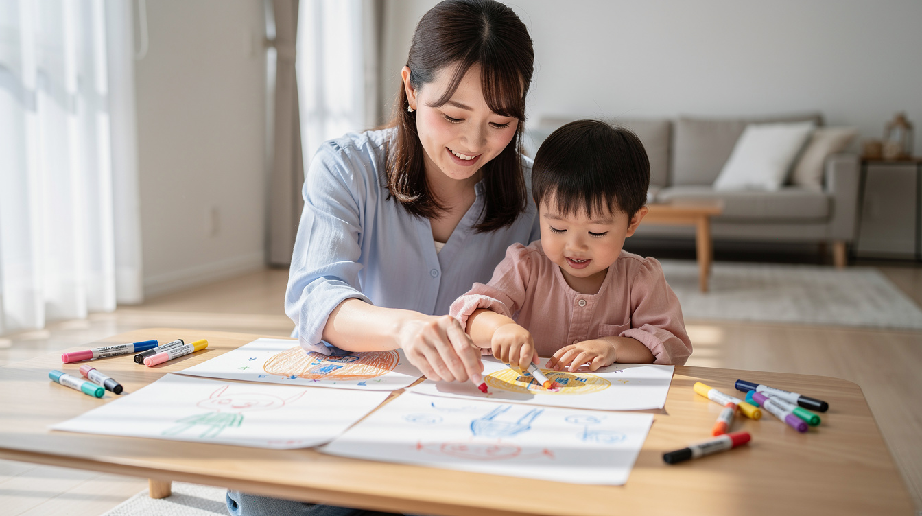 汚れない2歳室内アート遊び:おすすめ7選