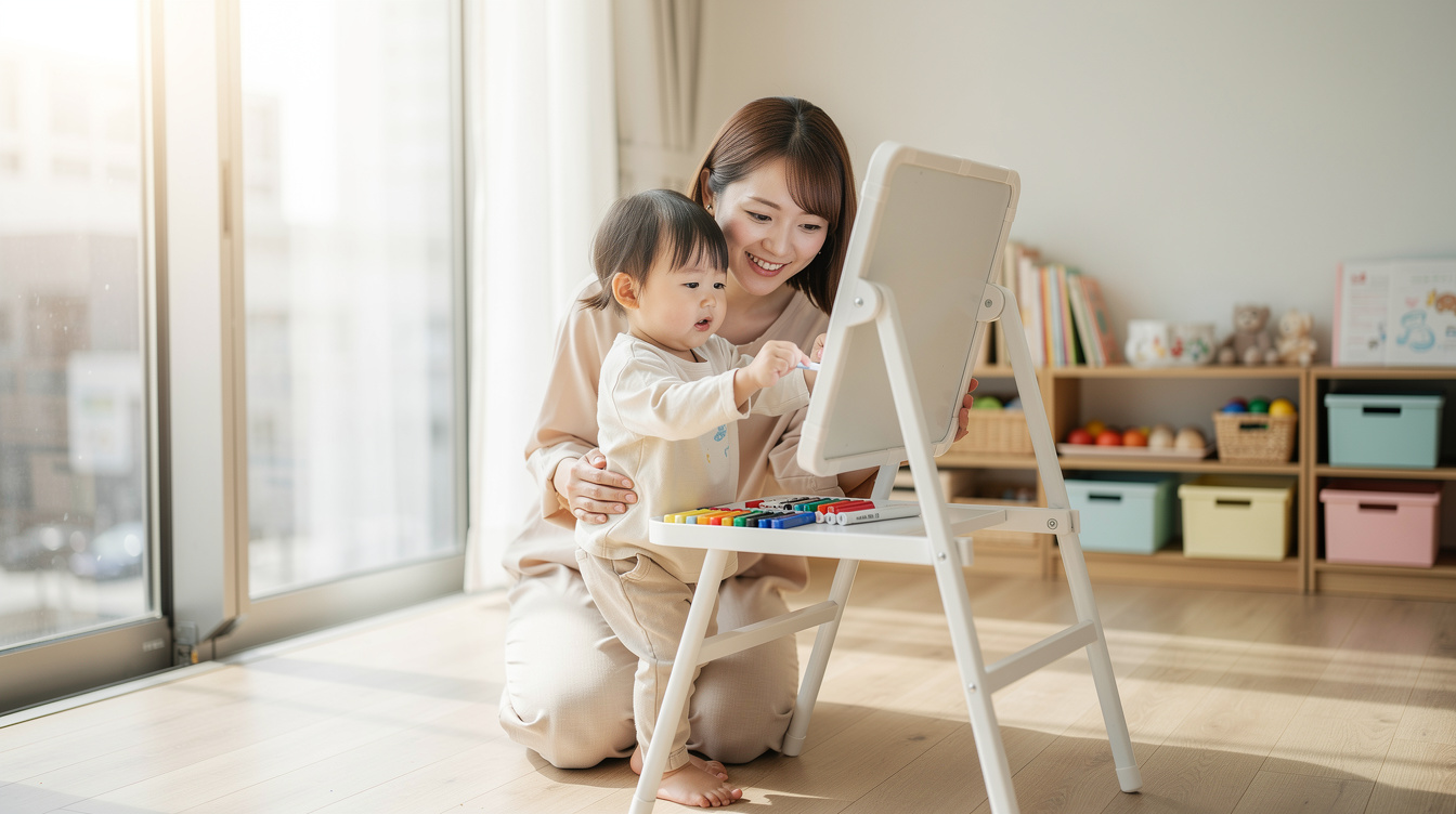 2歳室内遊びアート汚れない定番アイデア5選