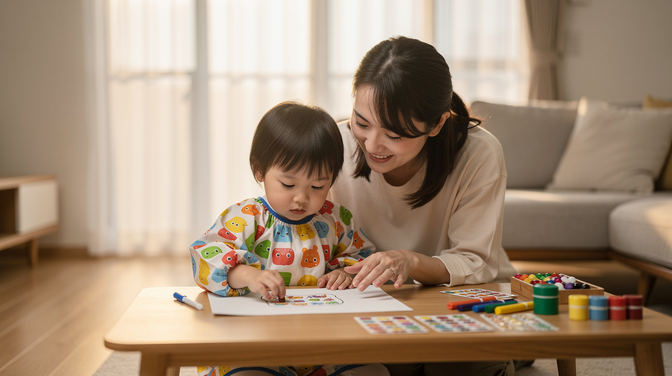 2歳室内遊びアート汚れない人気アイデア7選