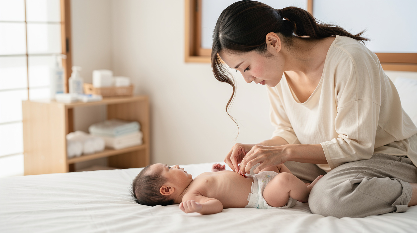 新生児へその緒取れた後に注意すべき感染サインと受診の目安