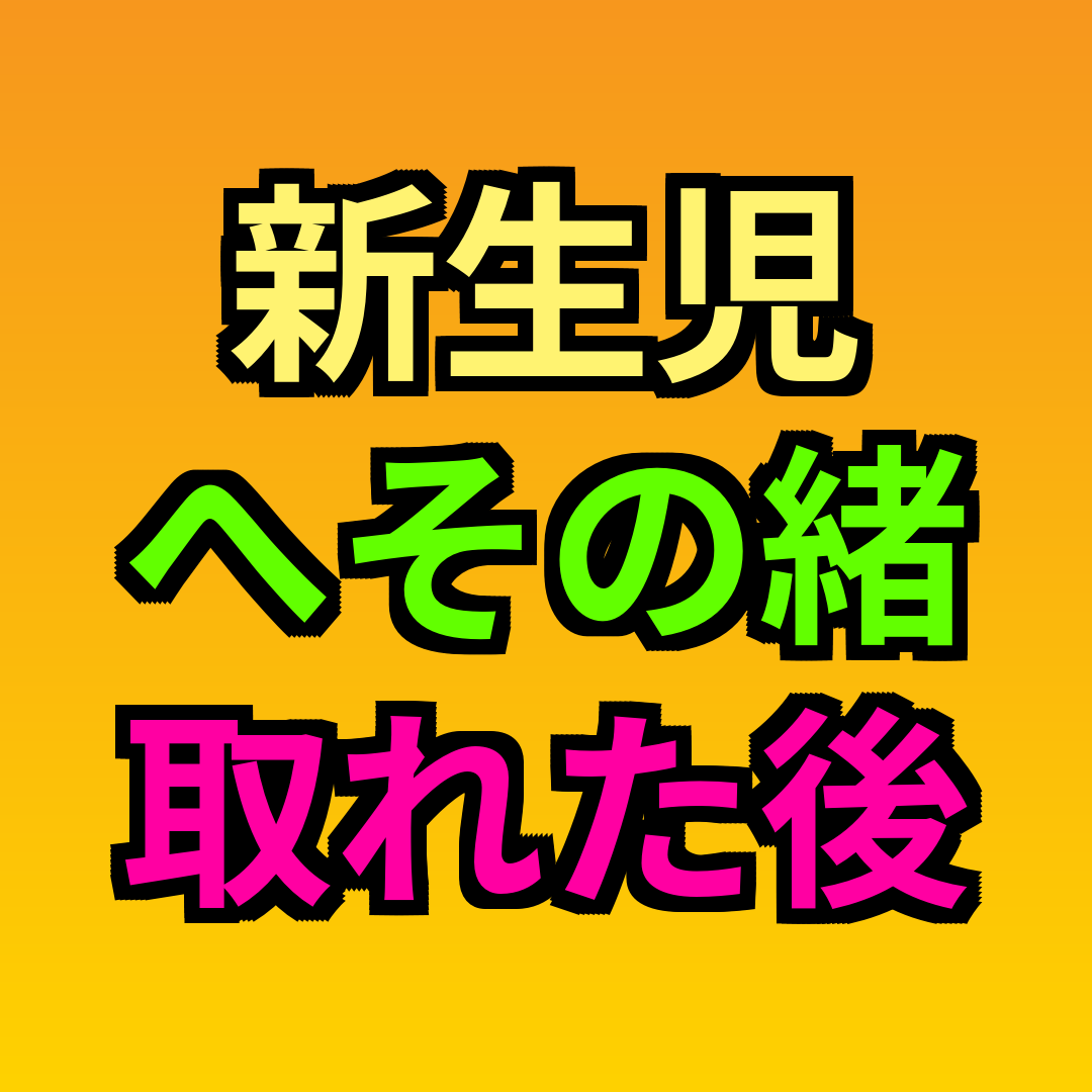 新生児へその緒取れた後