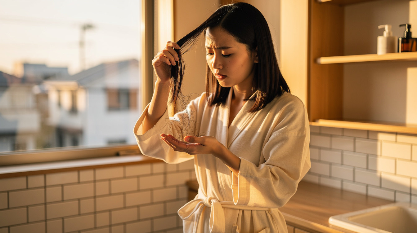 産後抜け毛いつからいつまで続く?原因はホルモンの変化
