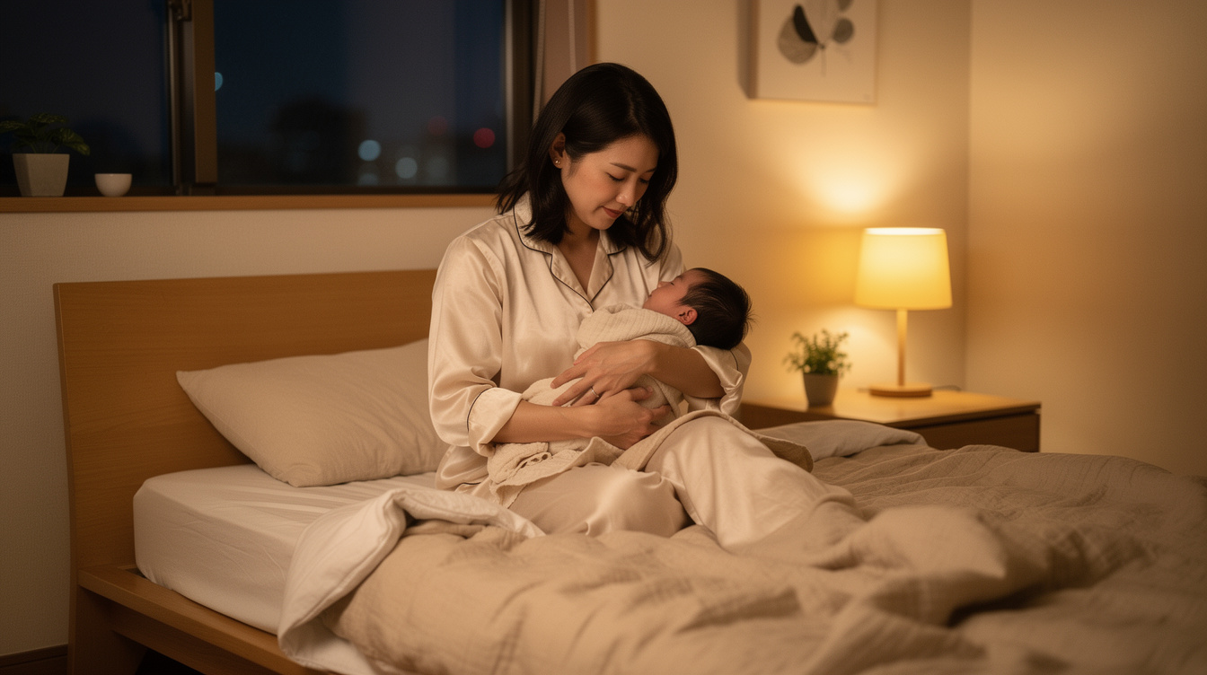 夜間授乳を含む授乳回数減らす方法|夜泣き対策もセットで