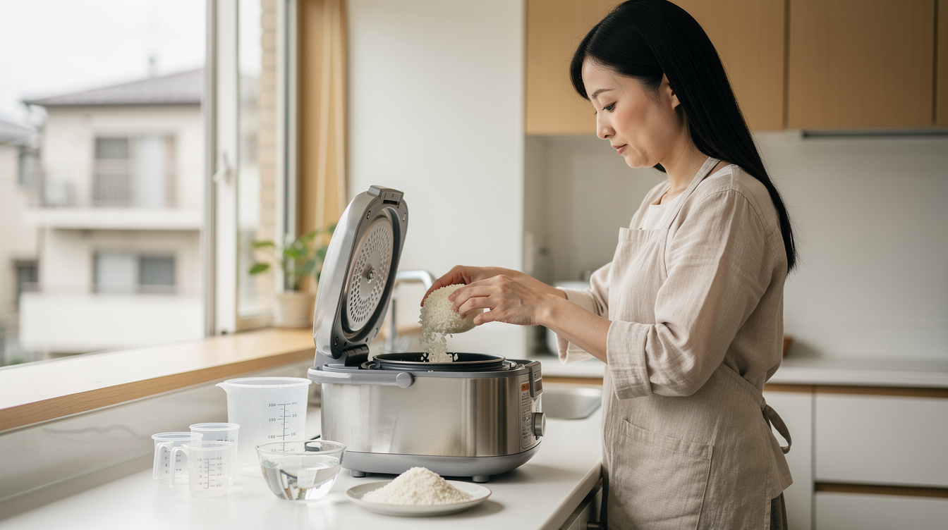 離乳食初期10倍粥作り方【炊飯器編】一番ラクな方法