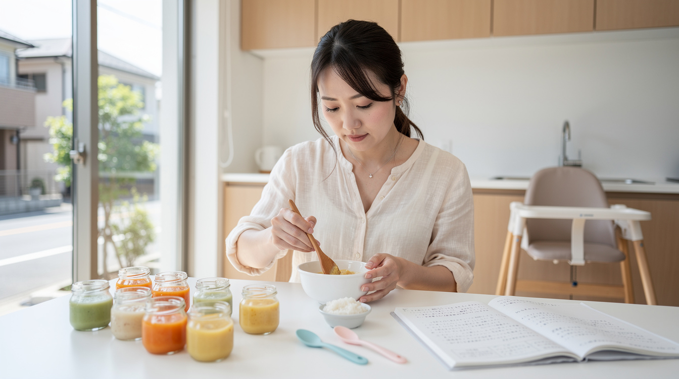 離乳食野菜嫌い混ぜ方【初期編】5〜6ヶ月のコツ