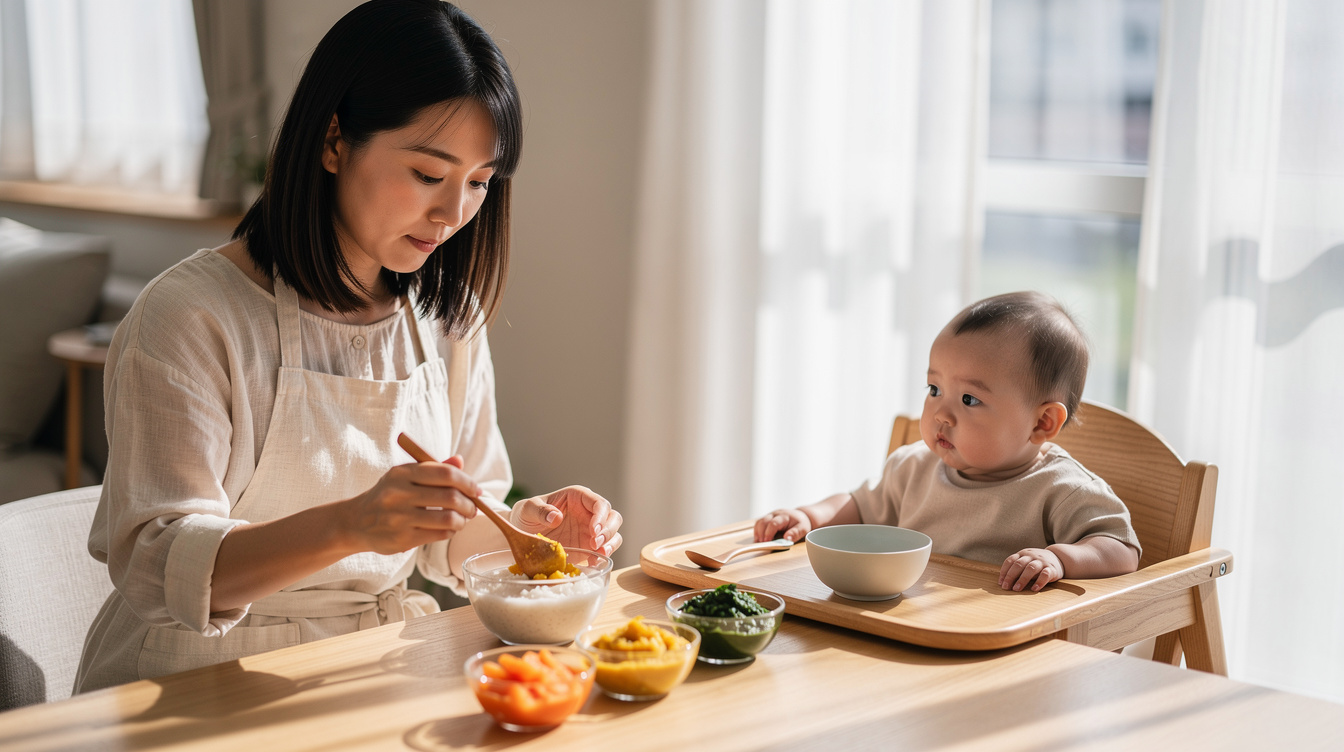 離乳食野菜嫌い混ぜ方【中期編】7〜8ヶ月の実践テクニック