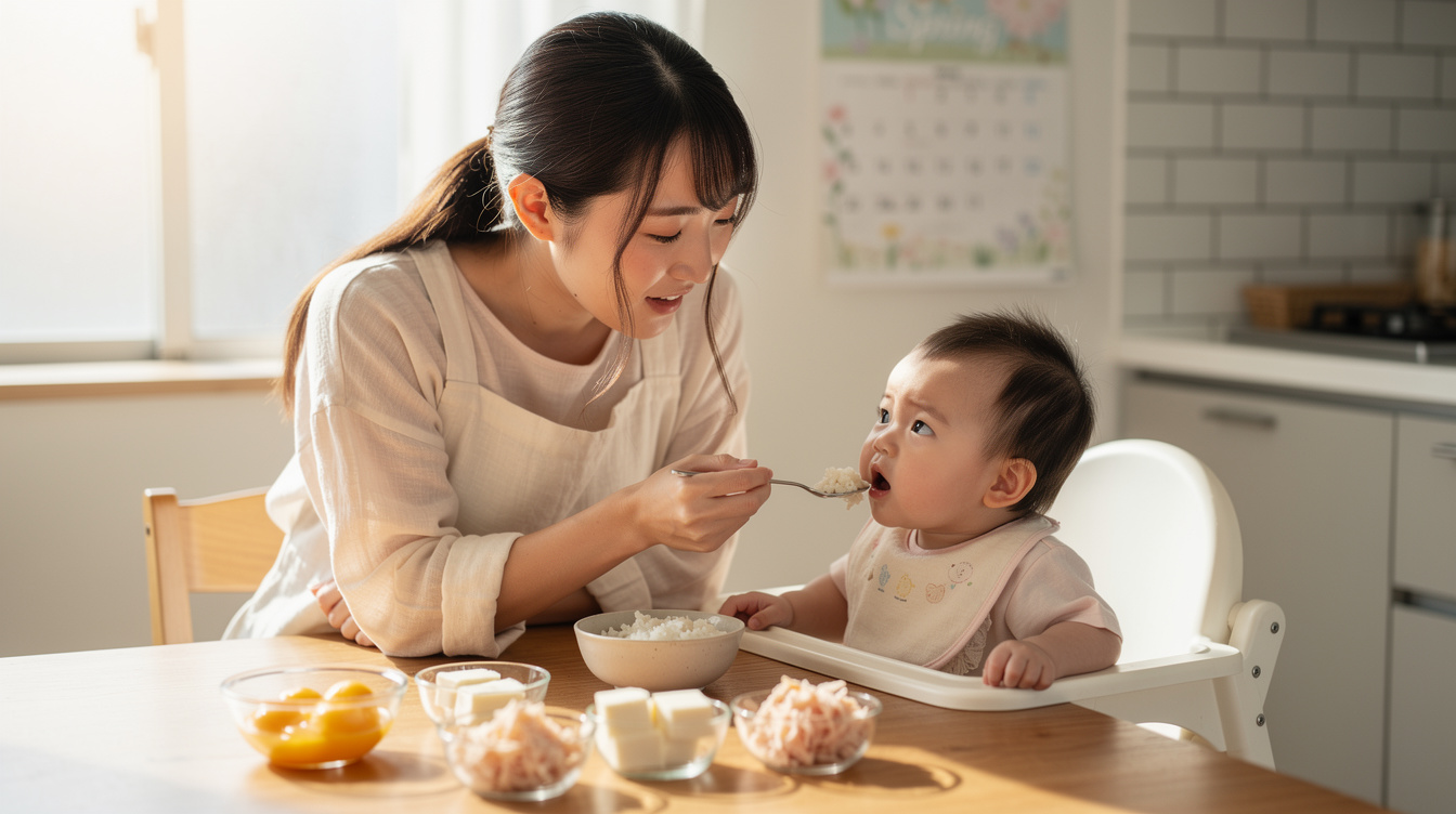 離乳食タンパク質いつからどの食材を?月齢別おすすめ一覧