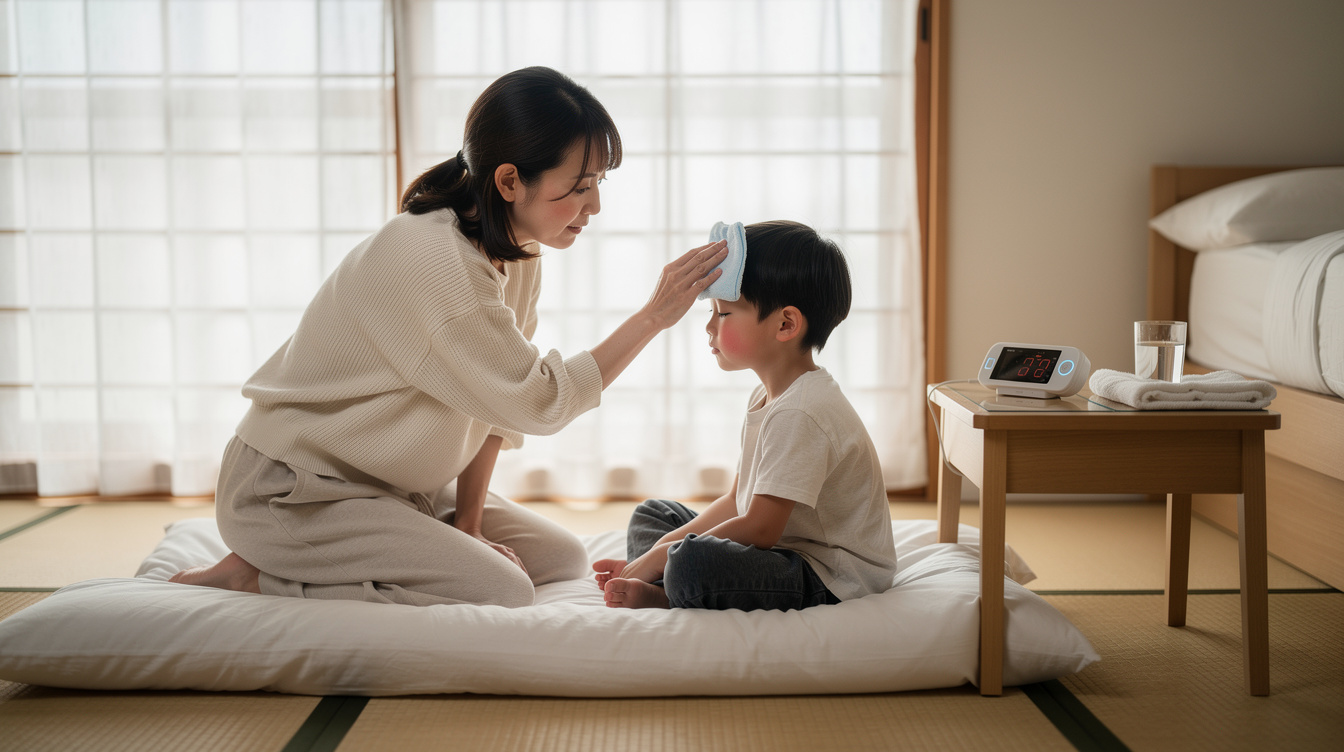 子供熱下げ方早く実践｜今すぐ自宅でできる5つの応急処置