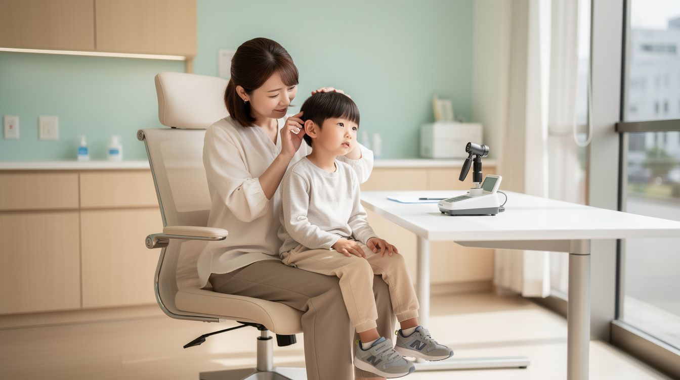 子供中耳炎繰り返す原因①:小児の耳管の構造的特徴