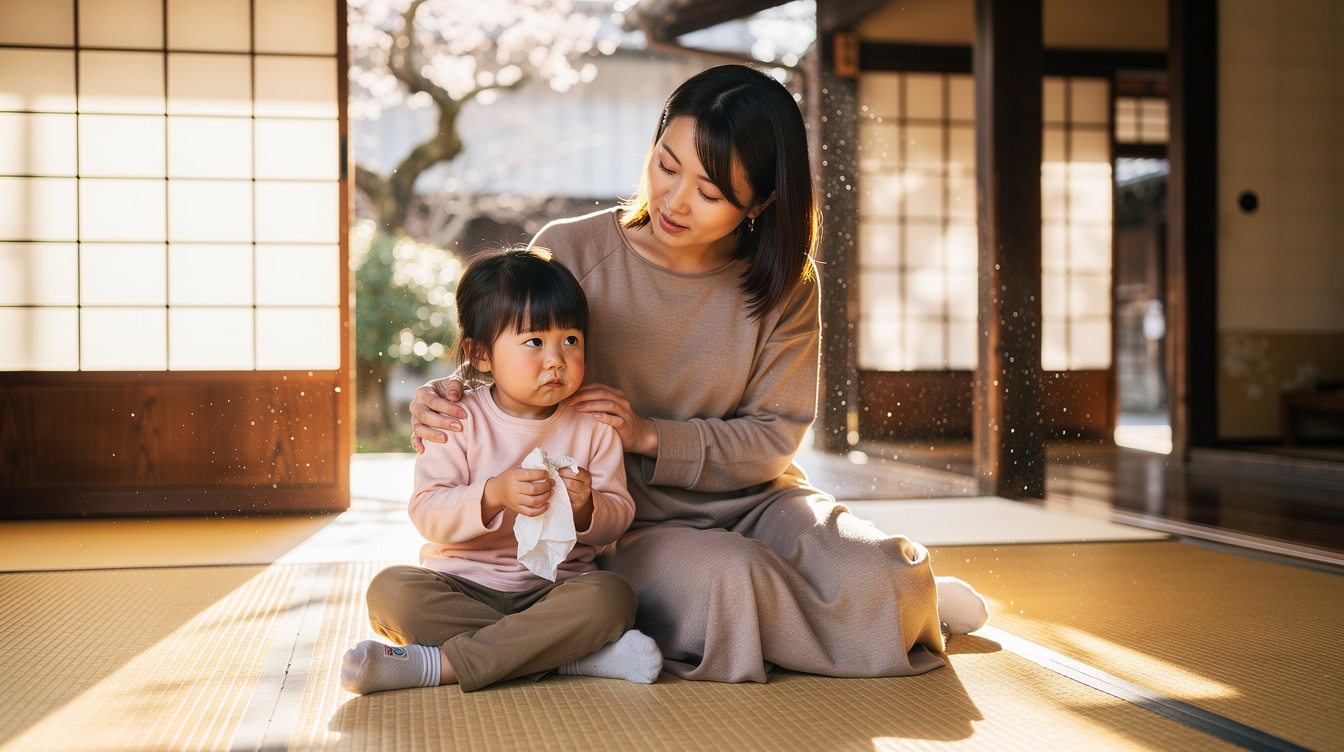 子供花粉症何歳からでも見逃せない！年齢別の症状チェック