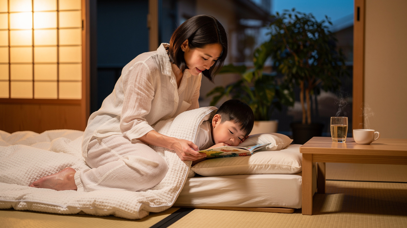 寝かしつけ方法すぐ寝るための最強ルーティン7ステップ