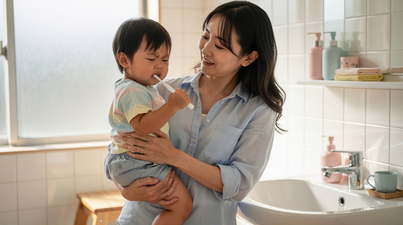2歳が歯磨き嫌がる仕上げを拒否する本当の理由
