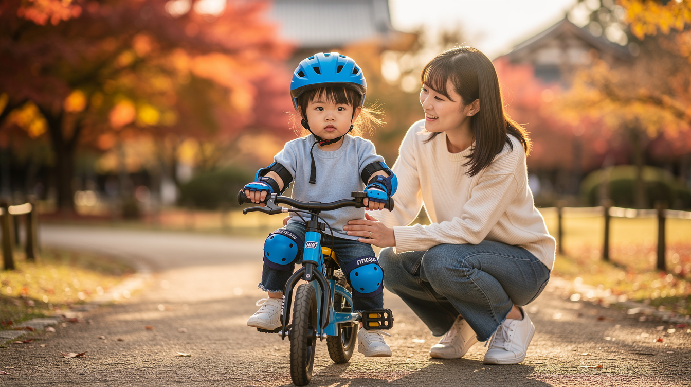 3歳自転車補助輪なし練習に必要な道具と安全装備の選び方