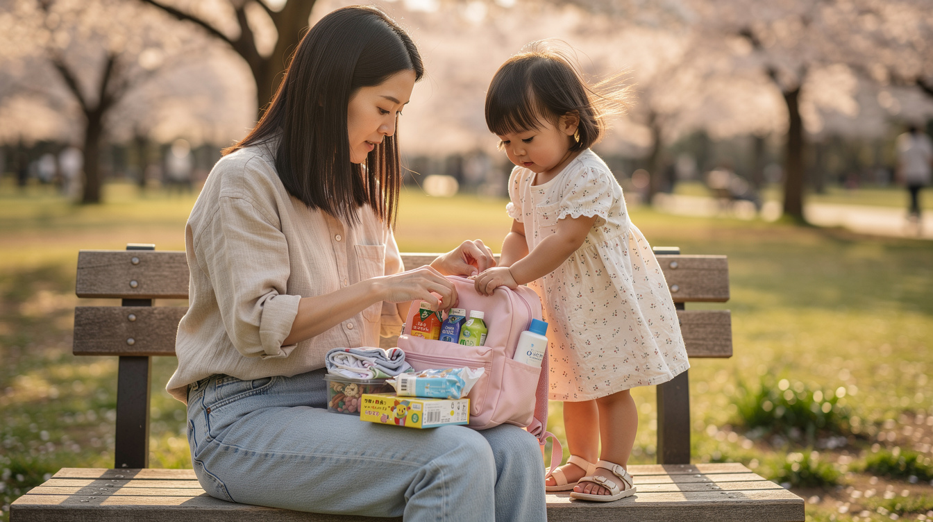3歳お出かけ持ち物外出の基本リスト｜これだけは必ず持って行こう