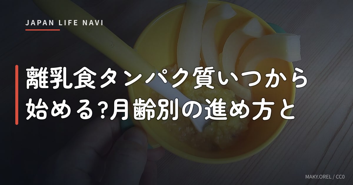 離乳食タンパク質いつから始める?月齢別の進め方と